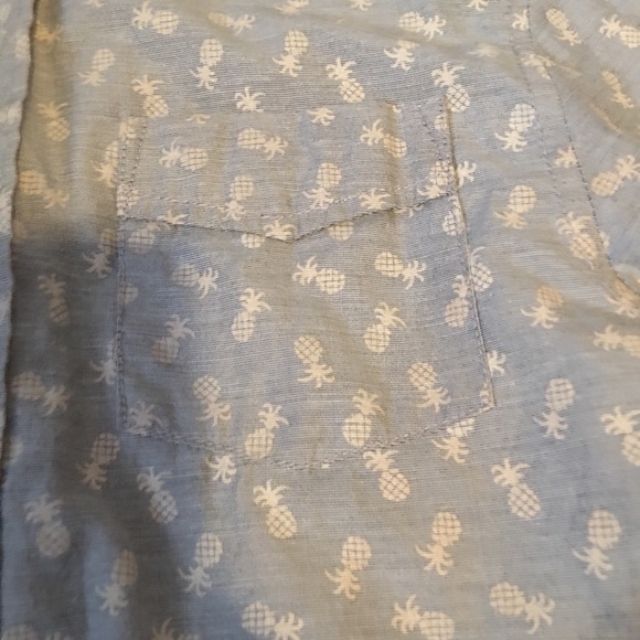 boys pineapple pattern button down button down - Picture 2 of 4